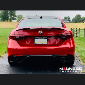 Alfa Romeo Giulia Performance Exhaust - 2.0L - MADNESS - Monza - Carbon Fiber Tips